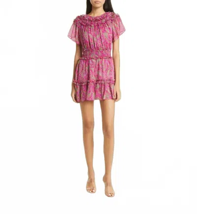 Misa Siobhan Mini Dress In Pink