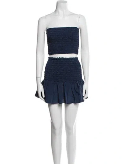 Pre-owned Misa Skirt Set W/ Tags In Blue