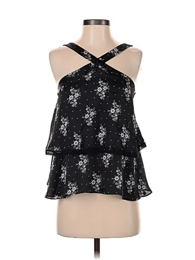 Pre-owned Misa Sleeveless Blouse In Black