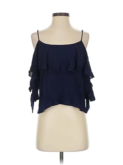 Pre-owned Misa Sleeveless Blouse In Blue