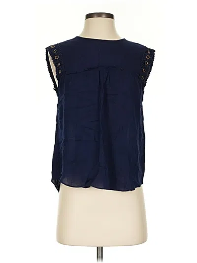 Pre-owned Misa Sleeveless Blouse In Blue