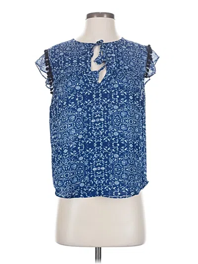 Pre-owned Misa Sleeveless Blouse In Blue