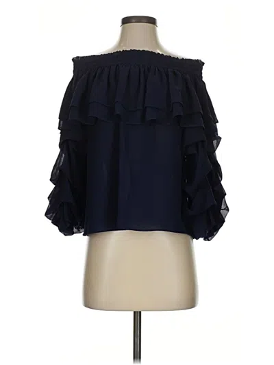 Pre-owned Misa Sleeveless Blouse In Blue