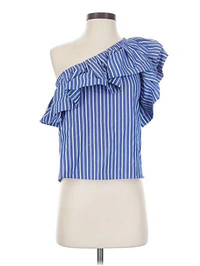 Pre-owned Misa Sleeveless Blouse In Blue