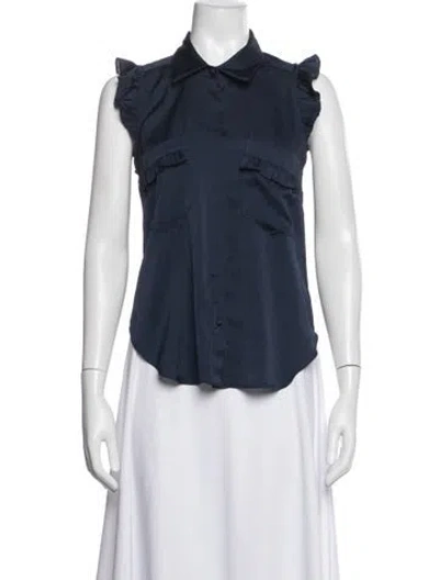 Pre-owned Misa Sleeveless Blouse In Multi