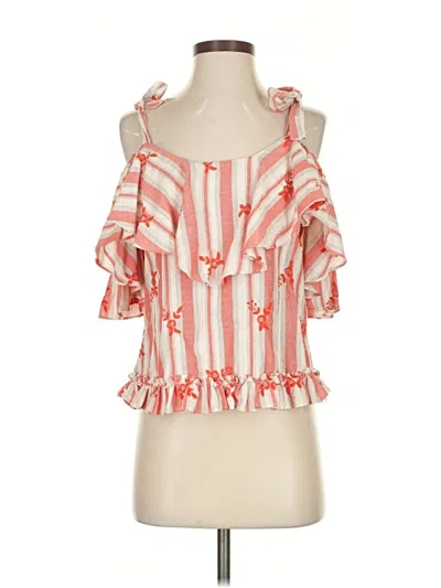 Pre-owned Misa Sleeveless Blouse In Orange