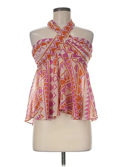 Pre-owned Misa Sleeveless Blouse In Pink