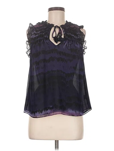 Pre-owned Misa Sleeveless Blouse In Purple