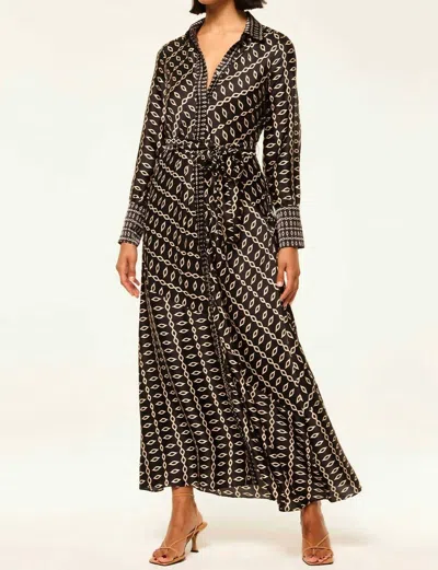 Misa Stevie Dress Go West In Geo Mix In Multi