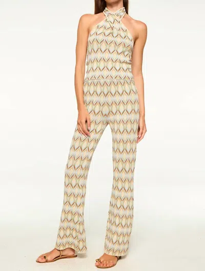 Misa Stripe Knit Pant In Cream