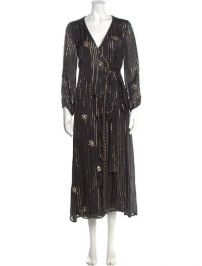 Pre-owned Misa Striped Long Dress W/ Tags In Multi