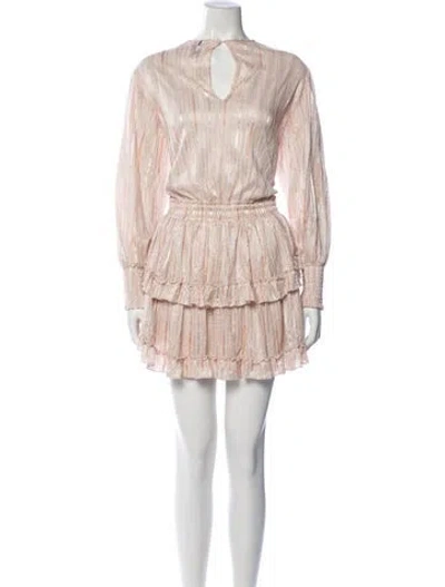 Pre-owned Misa Striped Mini Dress