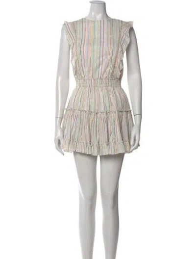 Pre-owned Misa Striped Mini Dress