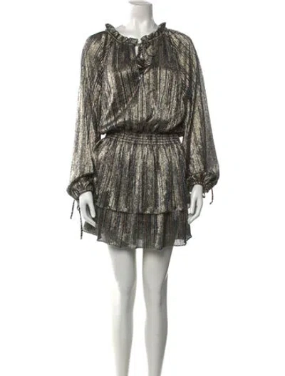 Pre-owned Misa Striped Mini Dress