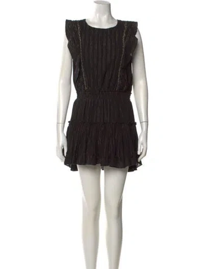 Pre-owned Misa Striped Mini Dress In Multi