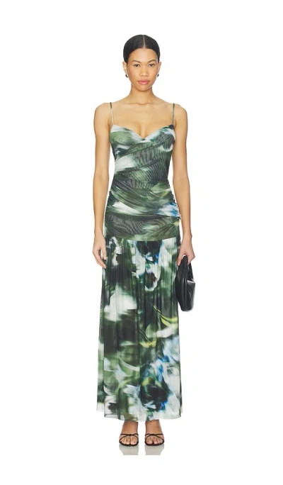Misa Tala Dress In Green
