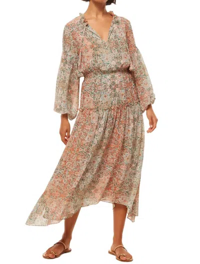 Misa Tasia Dress In Ombre Tapestry In Multi