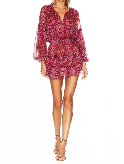 Misa Teya Dress In Septina Tapestry In Multi