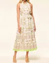 Misa Thebez Dress In Secret Garden Chiffon In Multi