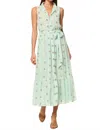 Misa Thebez Midi Dress In Bohemian Allover In Multi