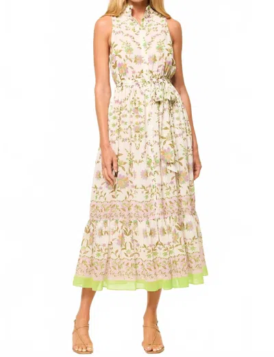 MISA THEBEZ MIDI DRESS IN SECRET GARDEN