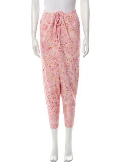 Pre-owned Misa Tie-dye Print Lounge Set W/ Tags In Pink