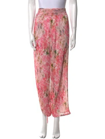 Pre-owned Misa Tie-dye Print Straight Leg Pants In Multi