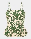 Misa Trista Top Tonal Cactus In Green