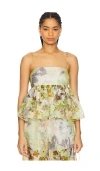 Misa Trista Top In Green