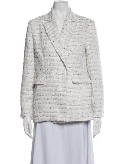 Pre-owned Misa Tweed Pattern Blazer W/ Tags In Multicolor