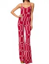 Misa Una Scoop Neck Top In Pink In Red