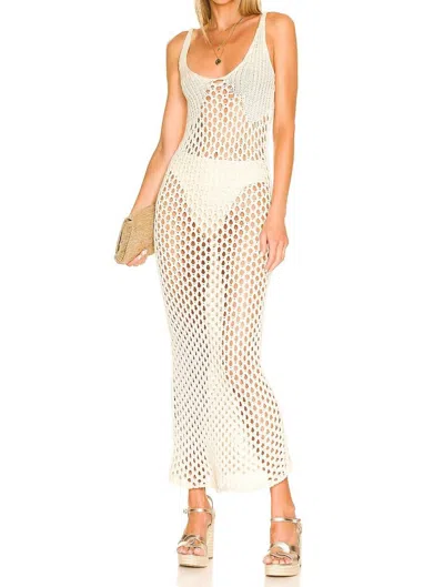 Misa Ursula Slip Dress In Natural In White
