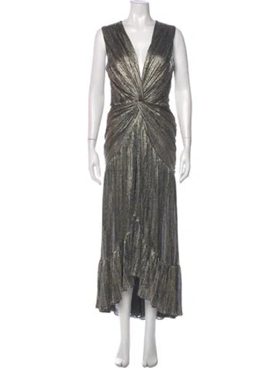 Pre-owned Misa V-neck Long Dress