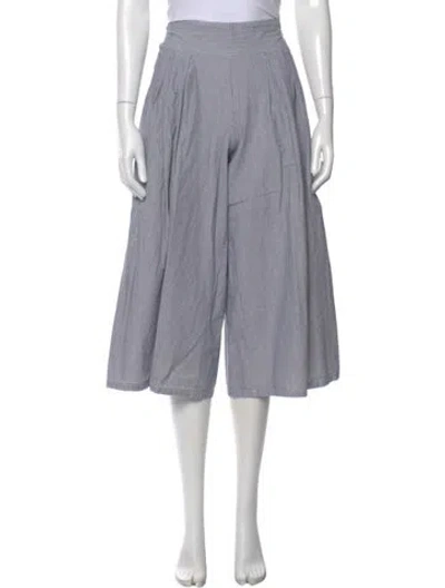 Pre-owned Misa Wide Leg Pants In Blue