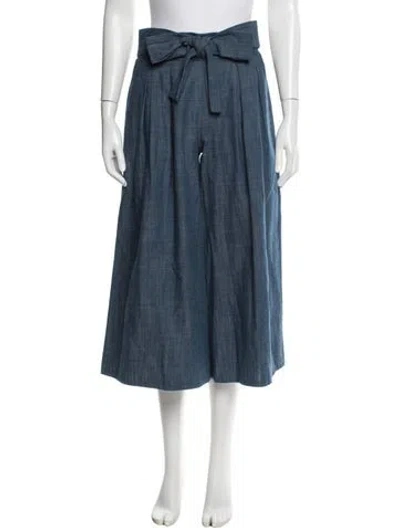 Pre-owned Misa Wide Leg Pants In Blue