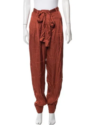 Pre-owned Misa Wide Leg Pants In Orange