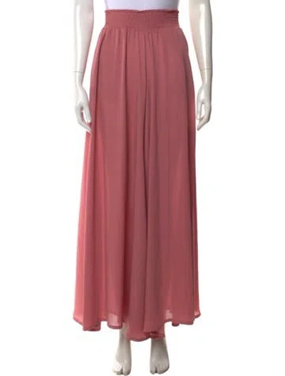 Pre-owned Misa Wide Leg Pants In Pink