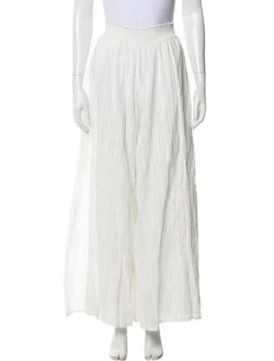 Pre-owned Misa Wide Leg Pants W/ Tags In White