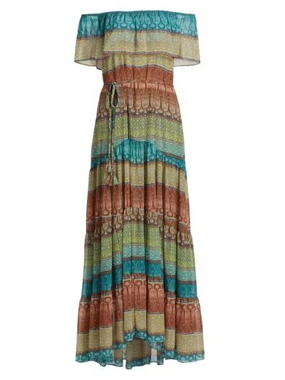 Misa Women's Estella Chiffon Maxi Dress In Multi