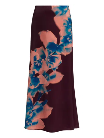 Misa Women's Jazz Floral Maxi Skirt In Brown