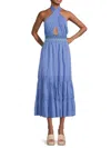 Misa Women's Karolina Halter Maxi Dress In Blue