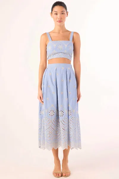 Misa Women's Lois Top In Periwinkle In Blue