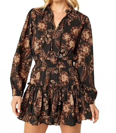 Misa Women's Lorena Dress In Colombe D'or Flora In Black