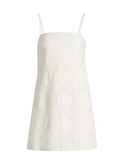 Misa Women's Maxine Jacquard Minidress In White