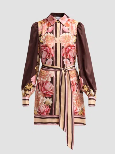 Misa Women's Poppy Floral Tie-waist Mini Dress In In Full Bloom