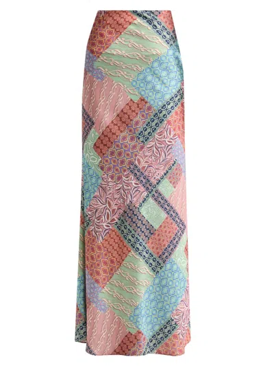 Misa Women's Sienna Printed Bias-cut Maxi Skirt In Multi