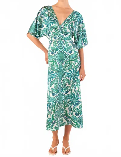 Misa Zania Midi Dress In Green