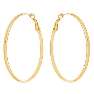 Misayo House Women's Gold Donna Flat Classic Hoops