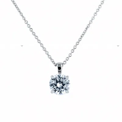 Misayo House Women's Stephanie Solitaire Necklace - Silver In Metallic