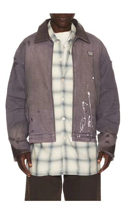 MISBHV 1997 PAINT SPLATTER CANVAS WORK JACKET